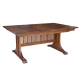 American Mission Double Pedestal Table